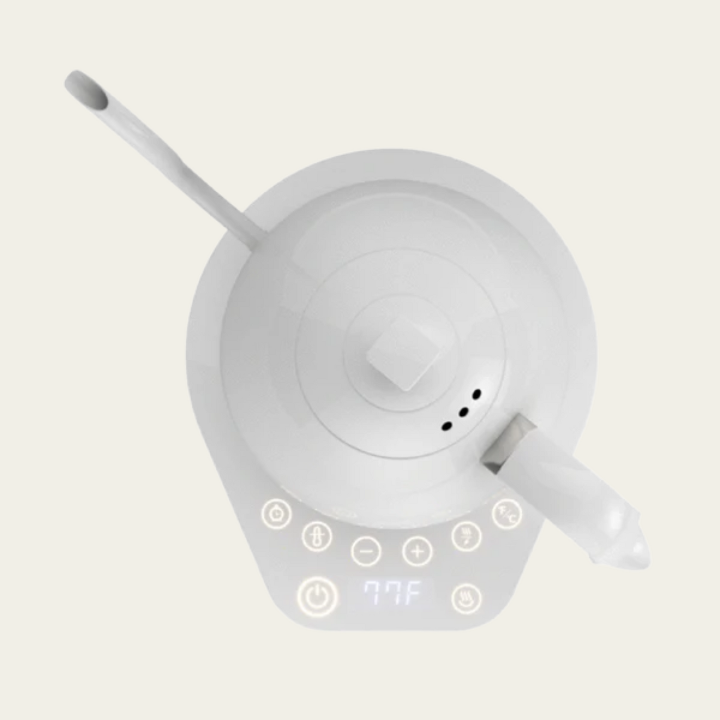 BREWISTA ARTISAN ELECTRIC GOOSENECK KETTLE (Pure white)